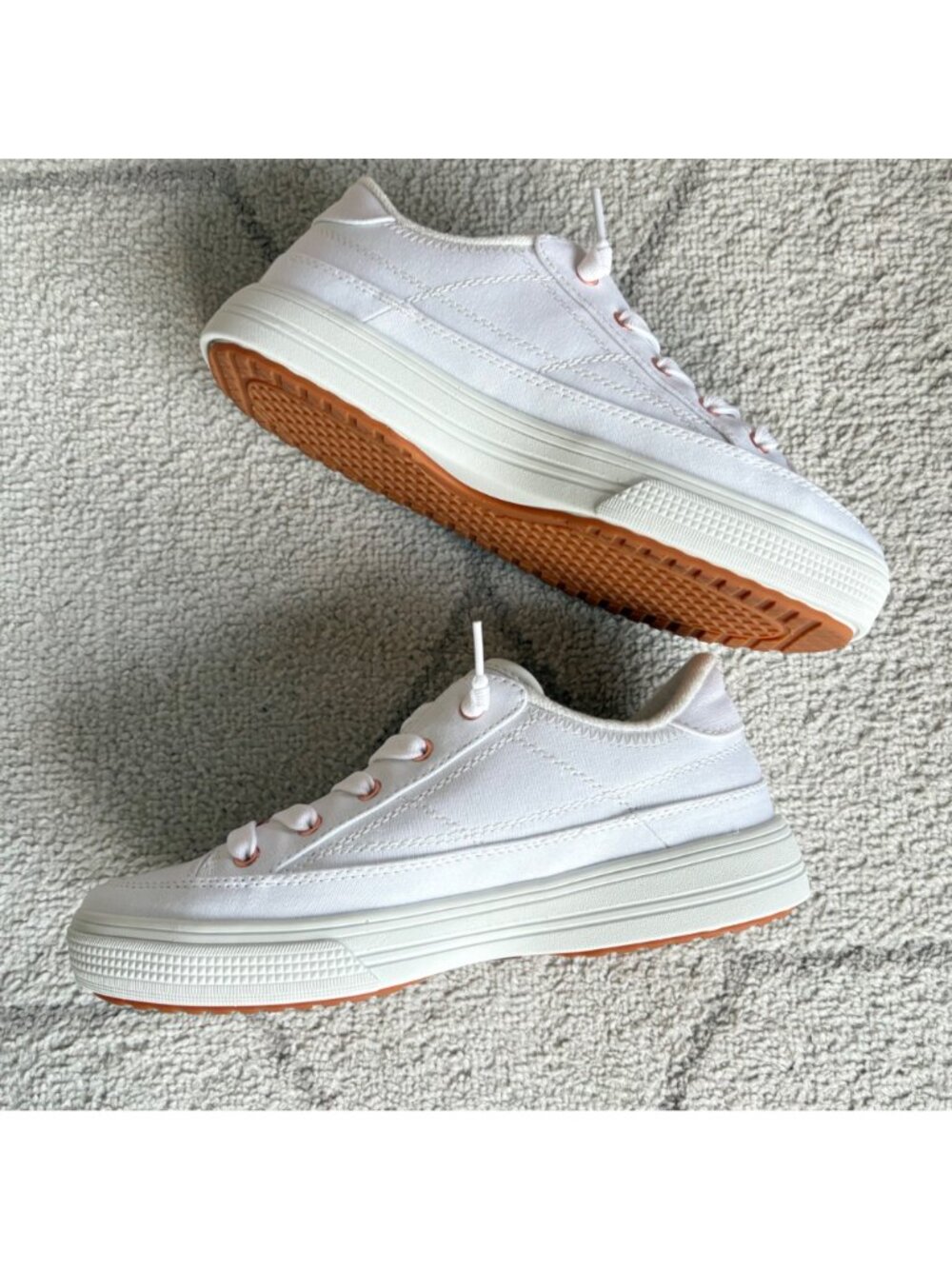 Skechers Arch Fit Arcade Sneakers White Vegan Comfort Shoes NIB sz 8 - Picture 2 of 6